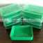 green color single compartment microwave safe food container with clear lid 28oz or 800ml