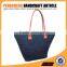 Beautiful orange color paper straw material women tote crochet bag