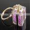 Custom Made Metal Key chain with Crystal