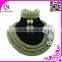 Wedding party popular jewelry sets nigerian crystal beads fashion beads chunky necklace for ladies