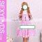 Knee-length Pink Cotton Classic Lolita Princess Dress