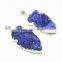 ELECTROPLATED BLUE ARROWHEAD DRUZY QUARTZ PENDANT