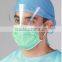 splash shield personal protective transparent face mask