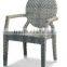 Elegant Hotel Restaurant Waterproof Patio Dining Wicker Garden Line Stacking Chair