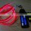 AAX2PCS Battery Clothing fabrics decorate "Polar light 2"2.3mm Single welt in center Orange EL WIRE