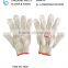 720g nature white cotton hand glove with pvc dots