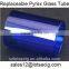 target tank replaceable pyrex glass tube