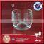 High flint glass 530ml round candle glassware wholesale