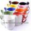 sublimation ceramic mug with spoon