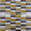 Glass Marble Mosaic Strip White Stone Glass Mosaic Tile