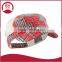 Fashion Plaid Mesh flat top Military Army Style Trucker Cap