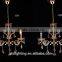 Antique Traditional Popular 3 Lights Crystal Chandelier With Scallop Drops