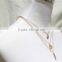 Multistrand Gold Bullet Leaf Peace Necklace 3 Strand Necklace Chain Pendant Necklace Layered Necklace Fashion Style Wholesale