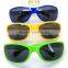 High quality colorful plastic sports sunglasses with hollow out thin mirror legs