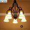 Vintage Modern Decorative Chandelier Hanging Glass Pendant Hotel Light