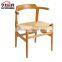 Triumph Antique Hand-made Rope Design wood Dining Chair / Solid wood restaurant chair