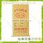 Kraft paper fertilizer packaging bag with tin tie 25kg