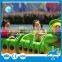 Kids games mini roller coaster worm train with apple for sale