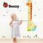 Sozzy multi-functional animail height ruler for kids, soft comforter height ruler