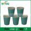 Wholesale Disposable Eco-friendly Round Embossing Paper Coffee Cups Green Blue Pink color