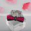 Colored stainless steel hair combs wedding hair accessory resin rhinestone butterfly hair combs