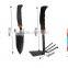 4-Piece Garden Tool Set.Two Different Trowel, Rake and Pruning scissor