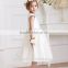 Beautiful white short sleeve tulle factory direct dress cute flower girl dress fro new frock design for girls