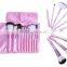 10pcs Pink Mini Kabuki Brushes