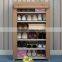 6 layers non-woven fabric steel storage rack Shoes with cloth cover