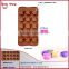 BT0090 New 15 Holes Pig Face Chocolate Mould Silicone Pig Cake Mould Funny Shape Silicone Cake Mould Silicone Chocolate Mold