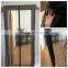 YS super fine hanging fly diamond mesh magnetic soft screen half door curtain auto snap closure curtain black