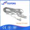 UL SPT-3 16AWG white CUL flat 3 pin extension cord