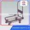 Utility Hand Flat Panel Tool Cart Iron Mesh Deck Wagon