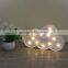 Promotion gift White Cloud 11LED home room wall decoration hanger kids children baby night light