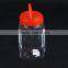 pet Food grade mini Plastic candy jar with lid