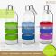 Outdoor Portalbe Soft Drink Glass Bottle Withe Cover Top