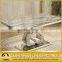 Glass dining table metal and glass furniture foshan steel furniture