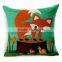 printed linen Square outdoor throw pillow covers STPC048