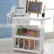 solid wood foldable tea table with magazine holder