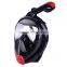 2017 Scuba Easy To Breathe Full Face Snorkel Mask Collapsible, Panoramic Diving Mask 180 Degree View With Gopro Mount