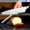 Chef's Knife and Sharpener - Professional Set by LK Kitchen - 8 inch Stainless Steel Sharp Blade Kitchen Knife for the Home Cook