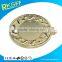 Gold Metal Medal With 3 colors Ribbon