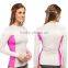 Sexy Swimwear Swimsuits Mature Contrast Side Panels Long Raglan Sleeves Swim Suit Swimsuit 2017 One Piece Swimwear Tee For Women