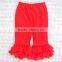 Solid Color Girls Icing Cotton Pants Icing Three Ruffle Leggings For Girls Wholesale Baby Kids Icing Ruffle Long Pants