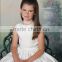 white baby gown flower high neck children party dresses