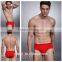 Wholesale custom men's pure color sexy U convex pouch bamboo fiber seamless boxer brief