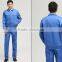 Juqian quality work cloth manufacturer China breathable gray blue unisex workwear uniform industrial uniform