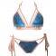 B22030A Europe Hot selling Sexy Sequin lace-up Bikini Swimwear