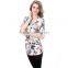 China factory best-selling lady floral print blouse