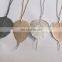 Creative Jewelry Natural Real Gold Bodhi Ginkgo Maple Leaf Necklace